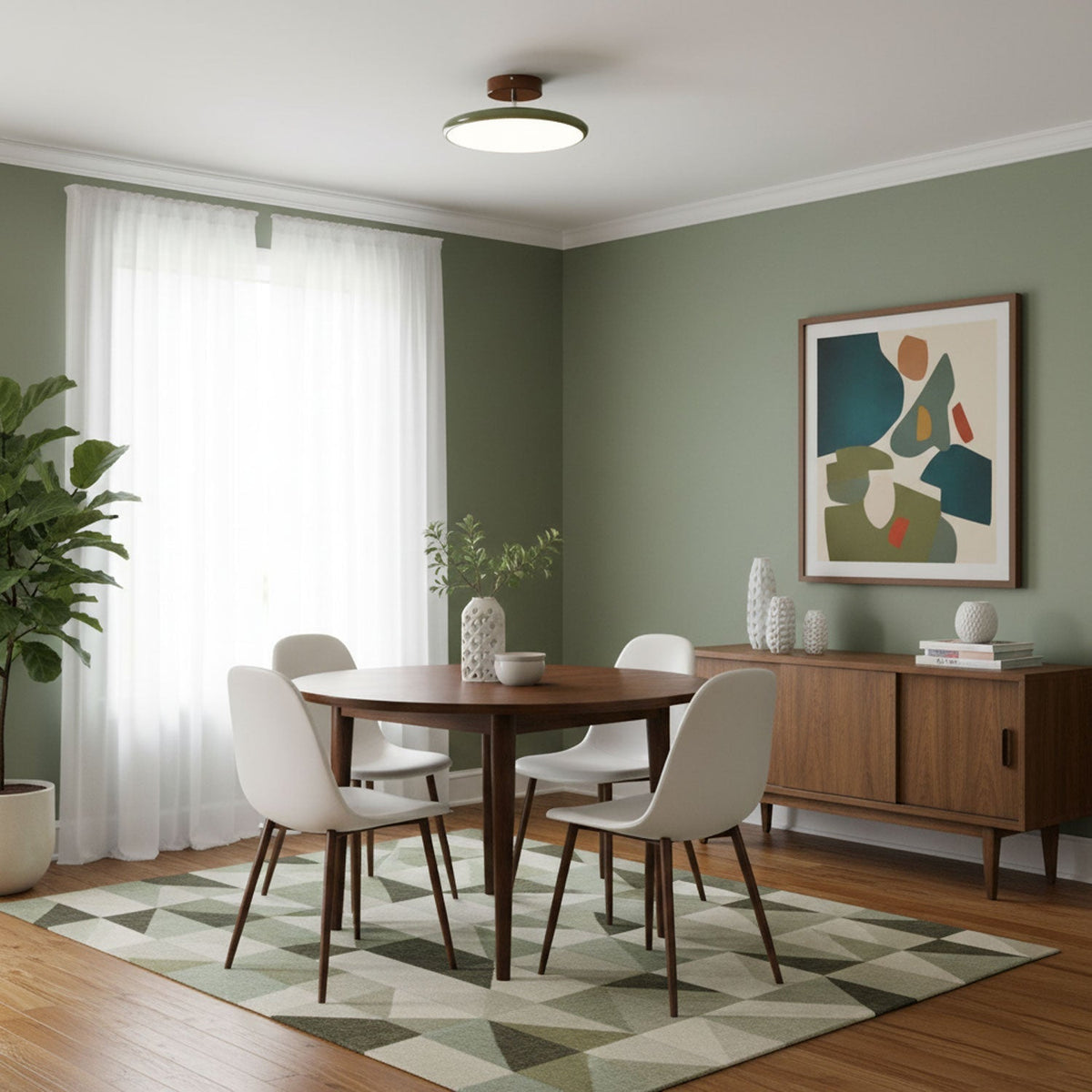 Yanik Adjustable Flush Mount Ceiling Light