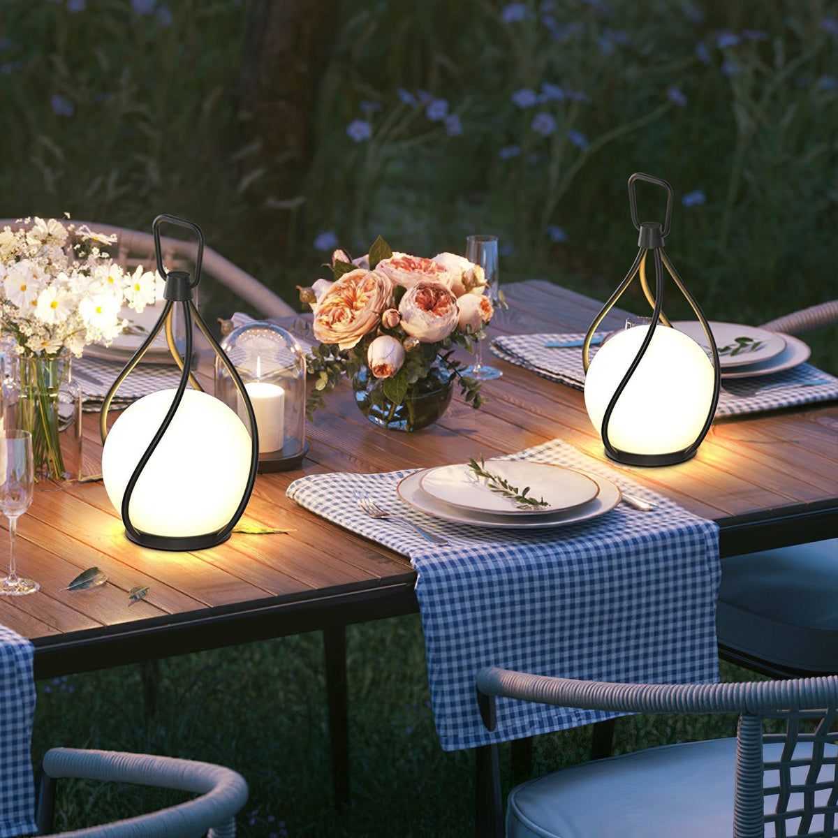 Emma Minimalist Glass Table Lamp