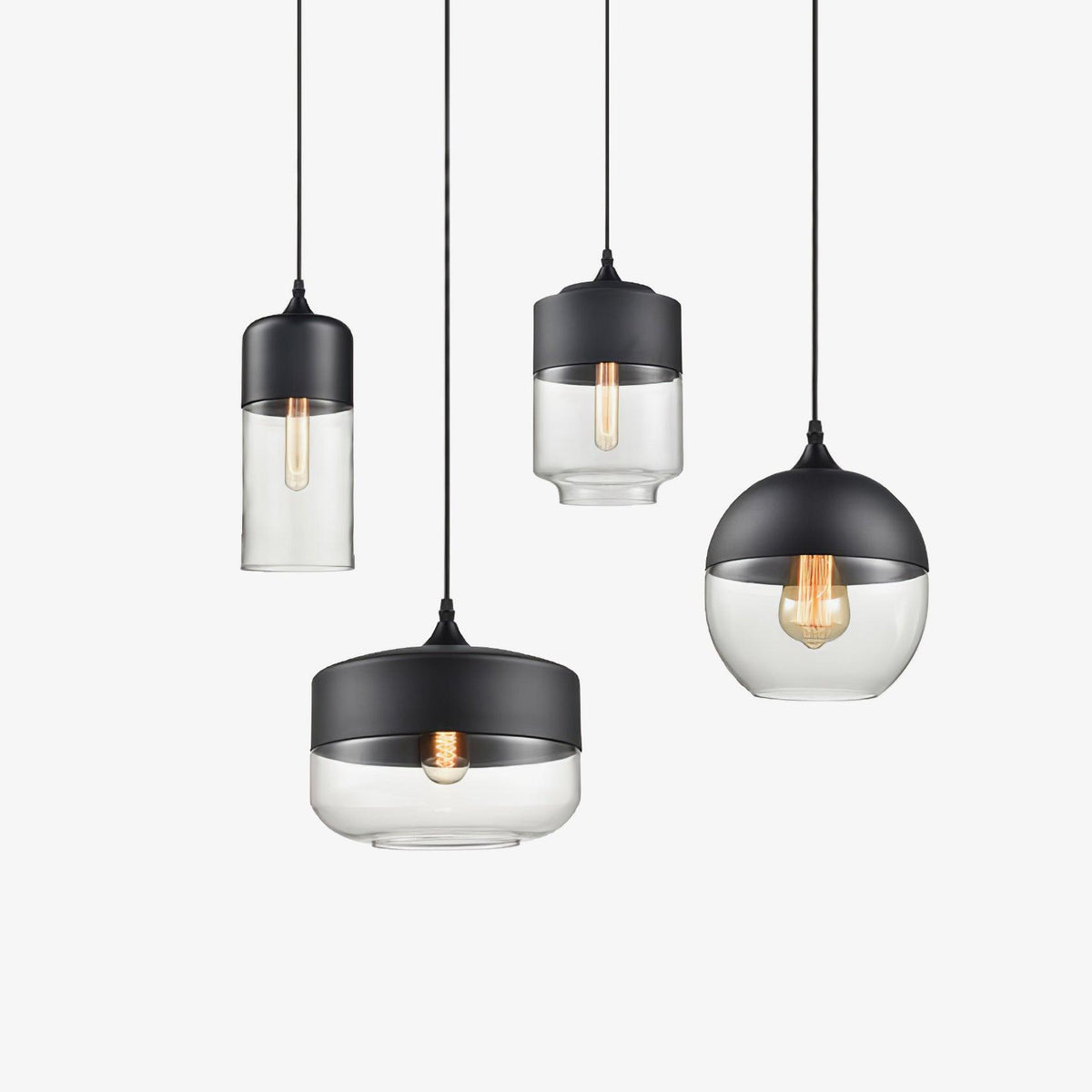 Eirinelle Industrial Glass Pendant Lamp