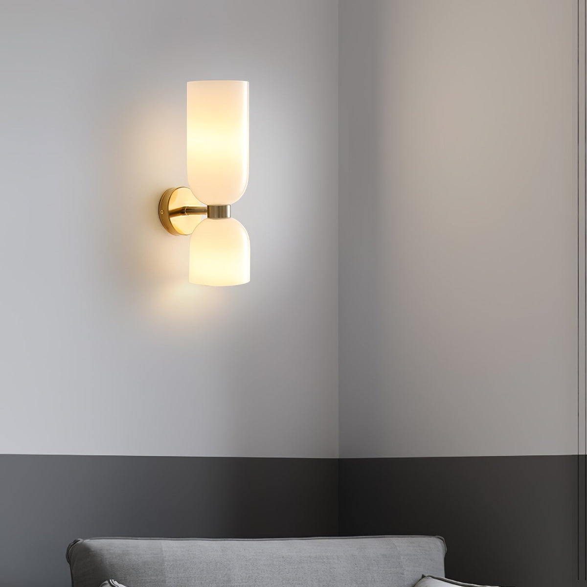 Zildes Nordic Art Plug-In Glass Wall Lamp