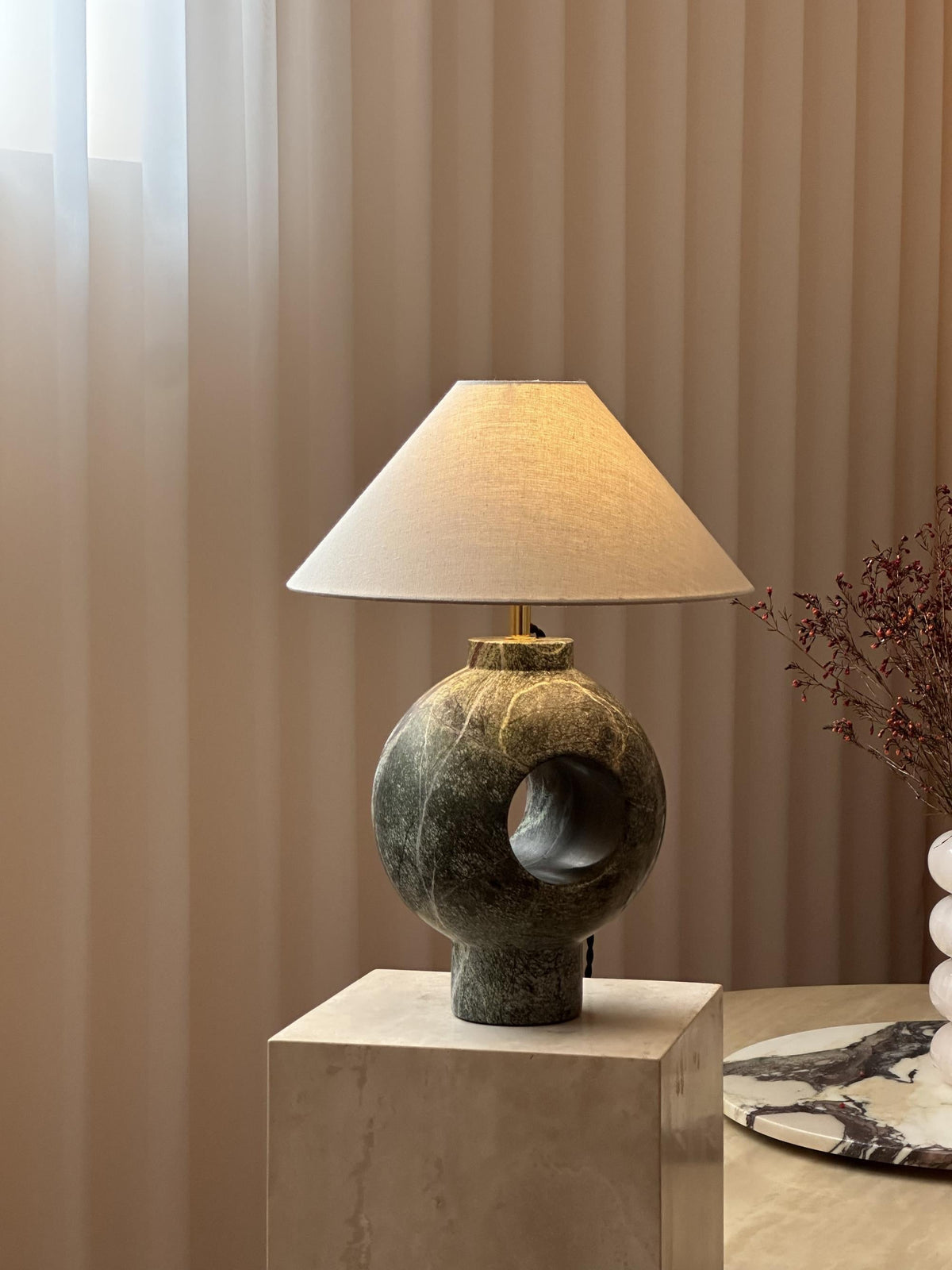 Hollie Marble Table Lamp