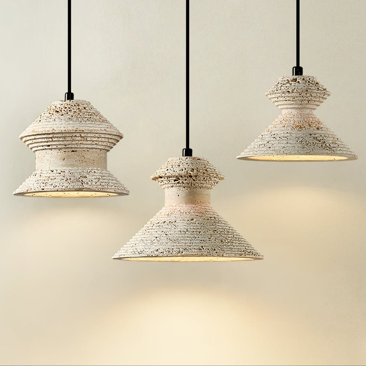 Nyrd Travertine Pendant Light