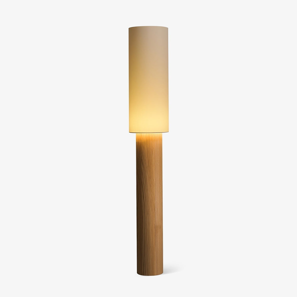Uvynir Cylindrical Wood Floor Lamp