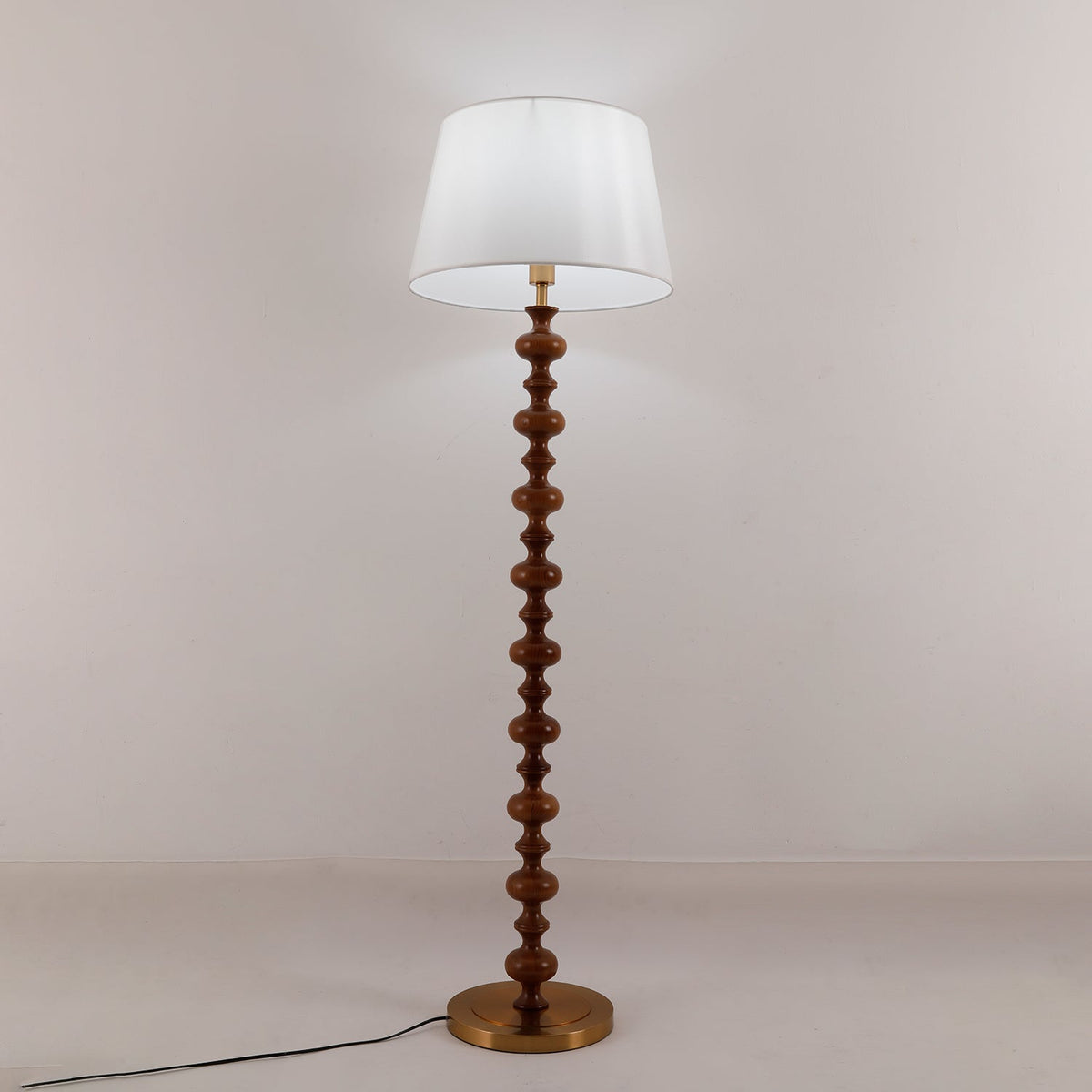 Rildes Wood Fabric Floor Lamp