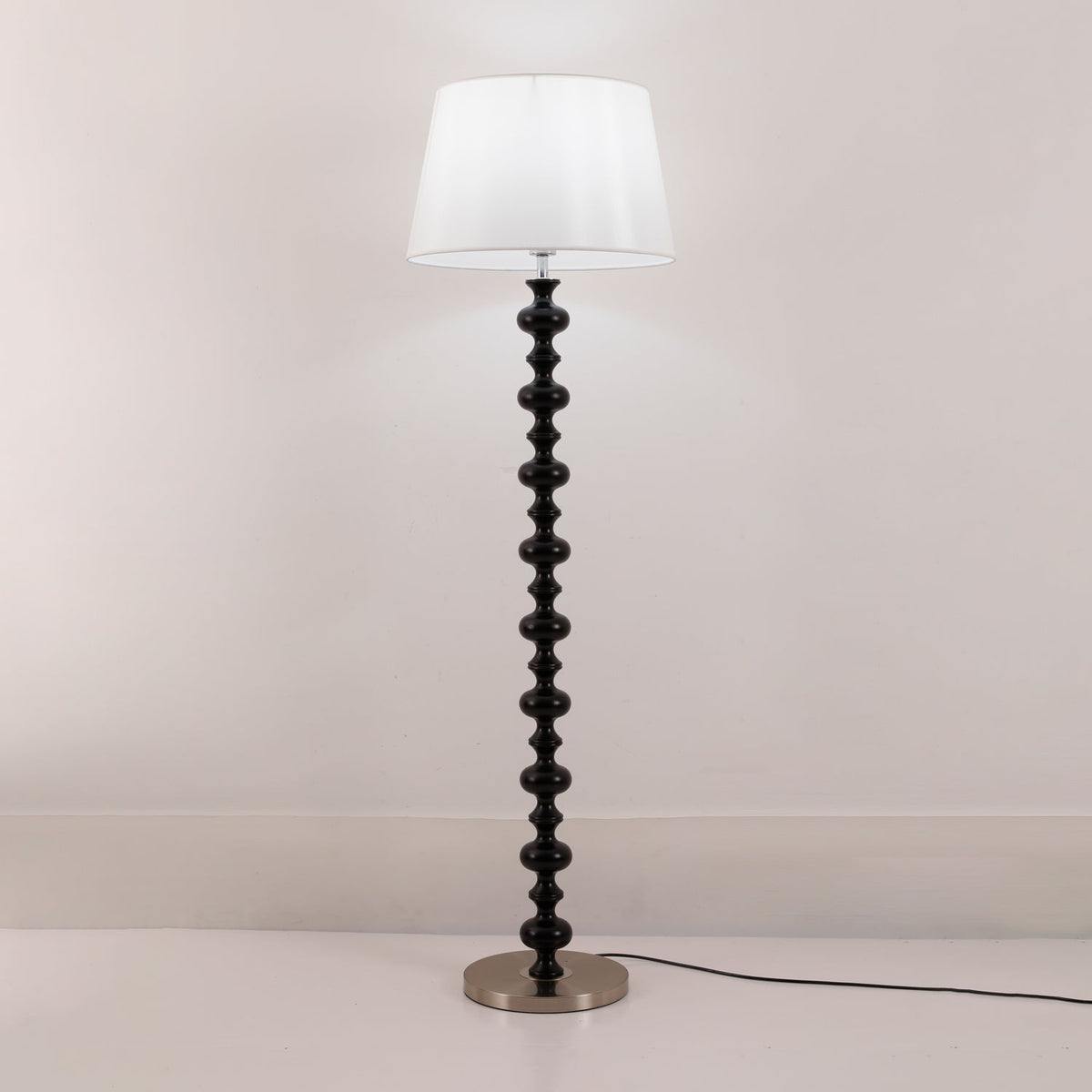 Rildes Wood Fabric Floor Lamp