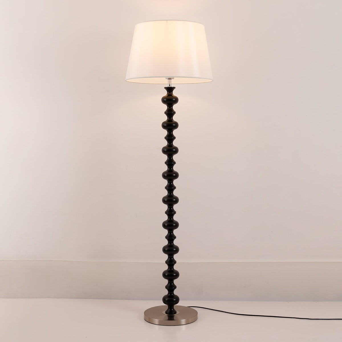 Rildes Wood Fabric Floor Lamp