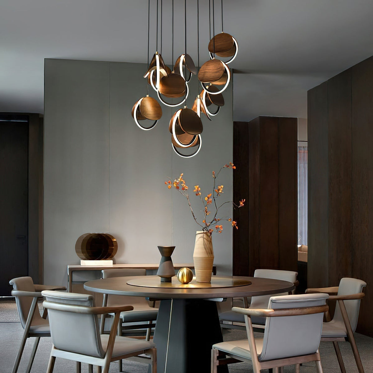 Avvelen Geometric Wood Pendant Light