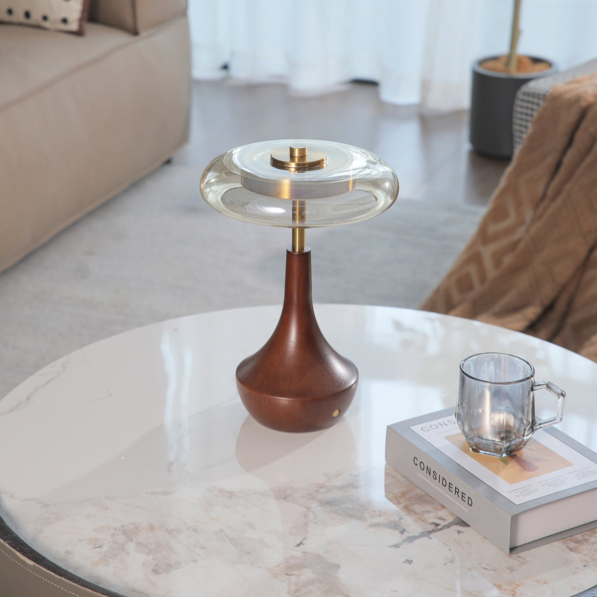 Orlan Wooden Vintage Table Lamp