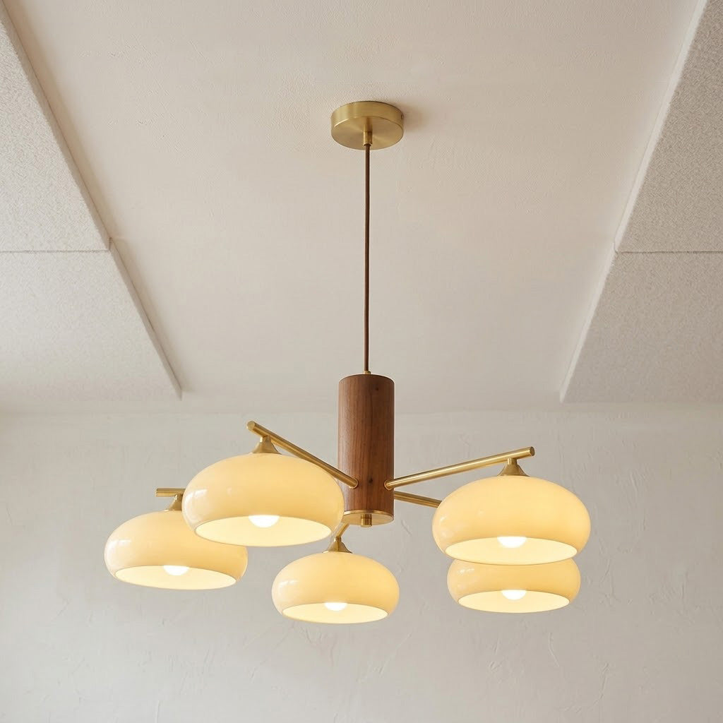 Bion Elliptical Persimmon Chandelier