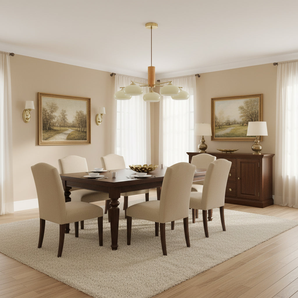 Bion Elliptical Persimmon Chandelier