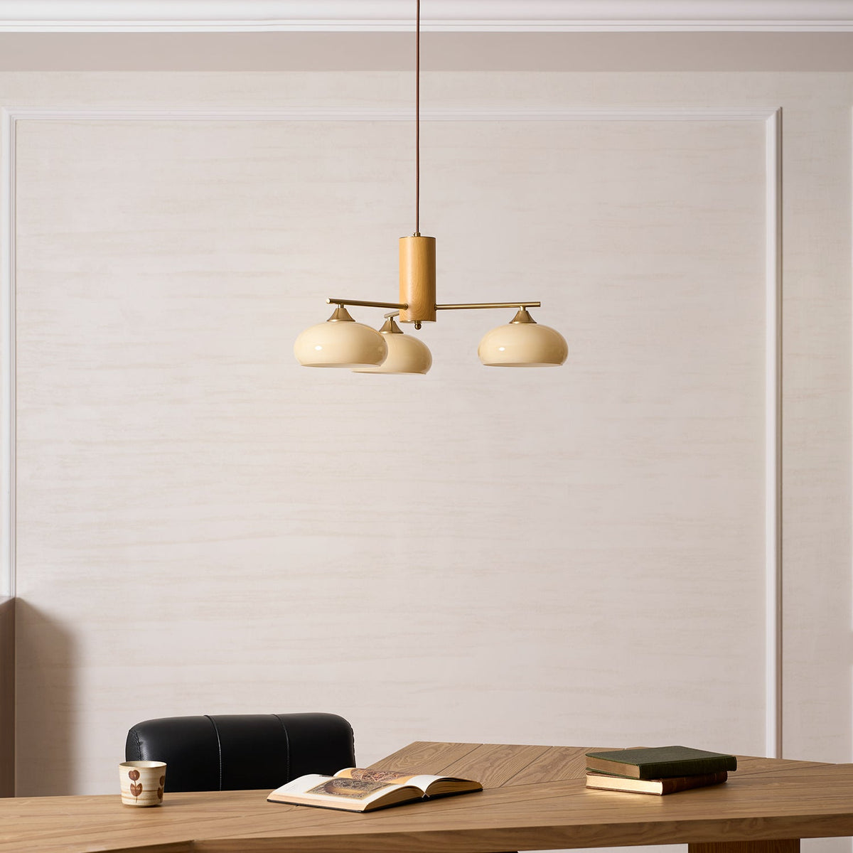 Bion Elliptical Persimmon Chandelier