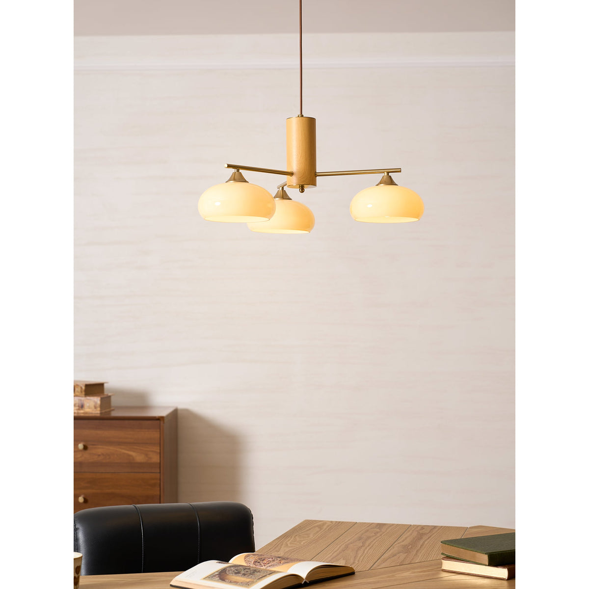 Yado Elliptical Persimmon Chandelier