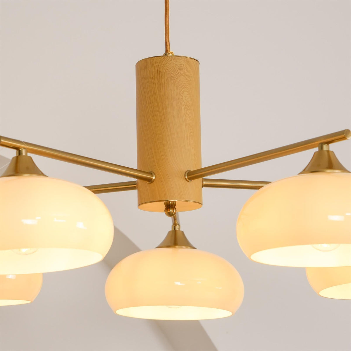 Yado Elliptical Persimmon Chandelier