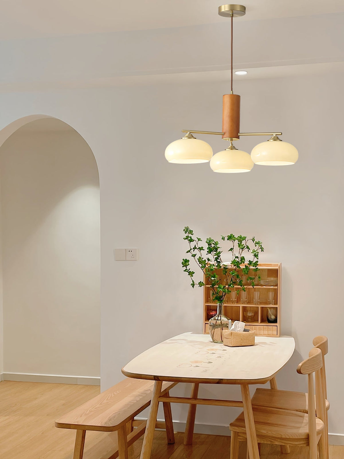 Bion Elliptical Persimmon Chandelier