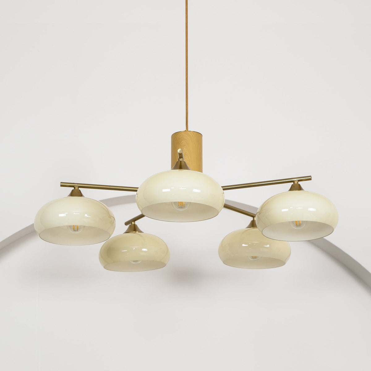 Yado Elliptical Persimmon Chandelier