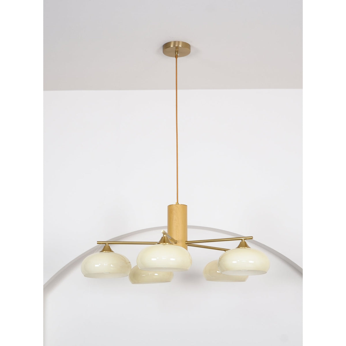 Bion Elliptical Persimmon Chandelier