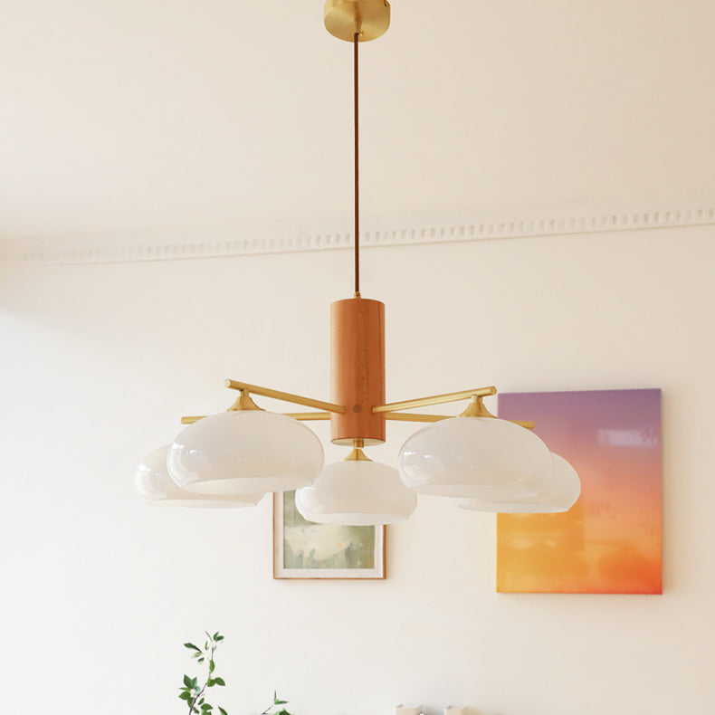 Bion Elliptical Persimmon Chandelier