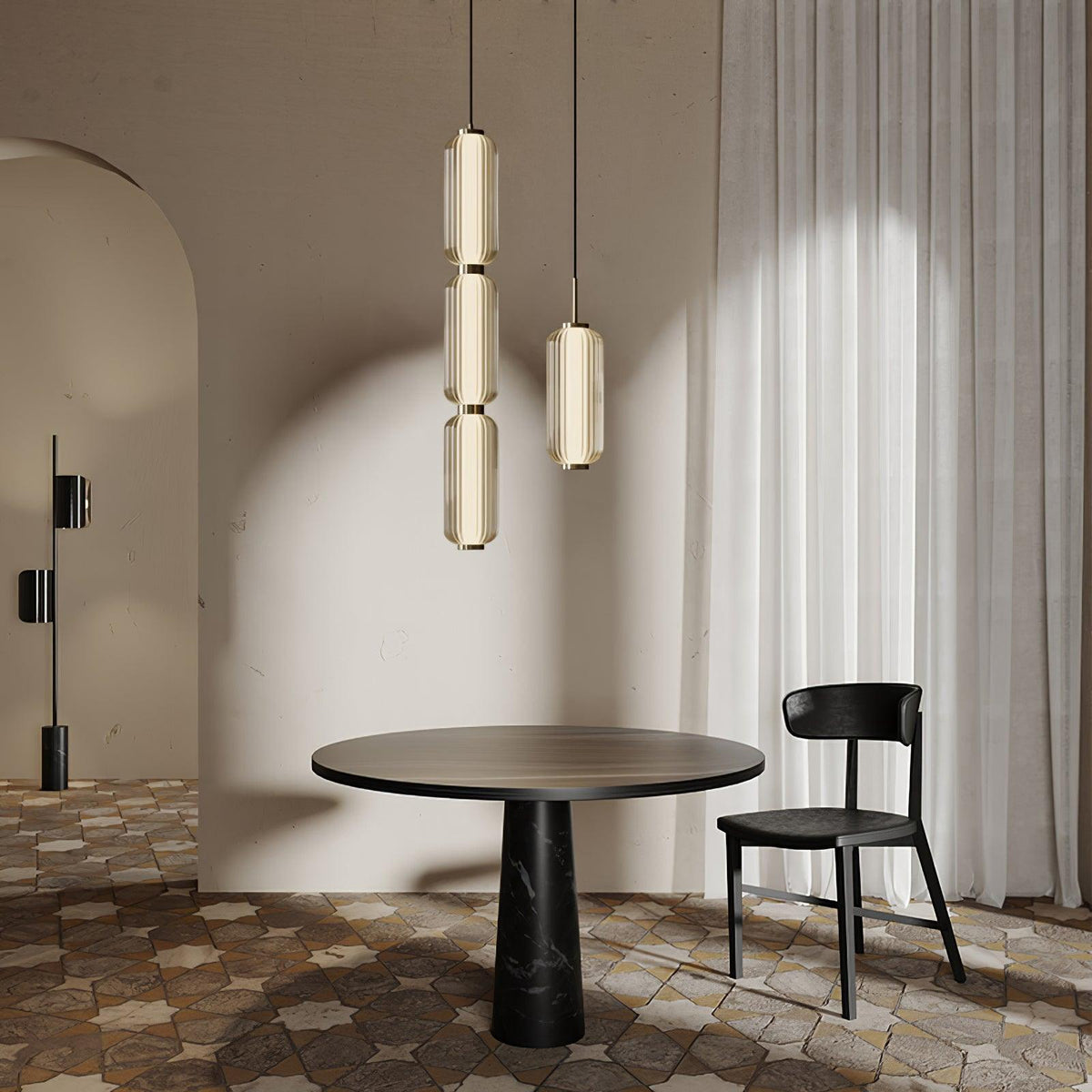Cylindra Modern Glass Pendant Lamp