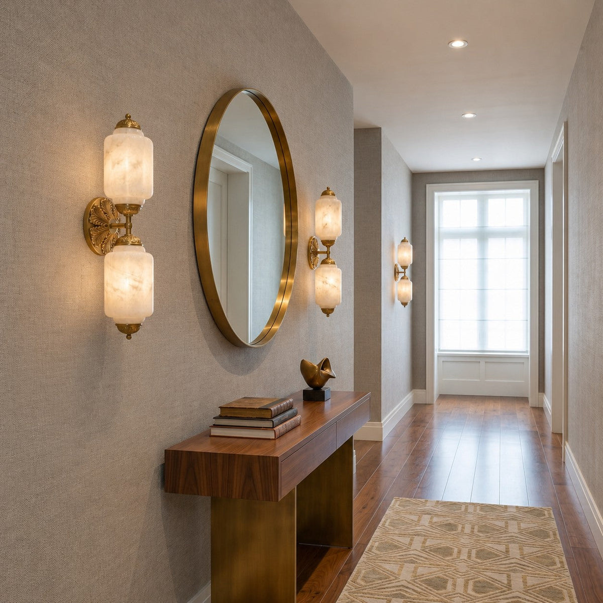 Paima Scallop Alabaster Indoor Wall Light