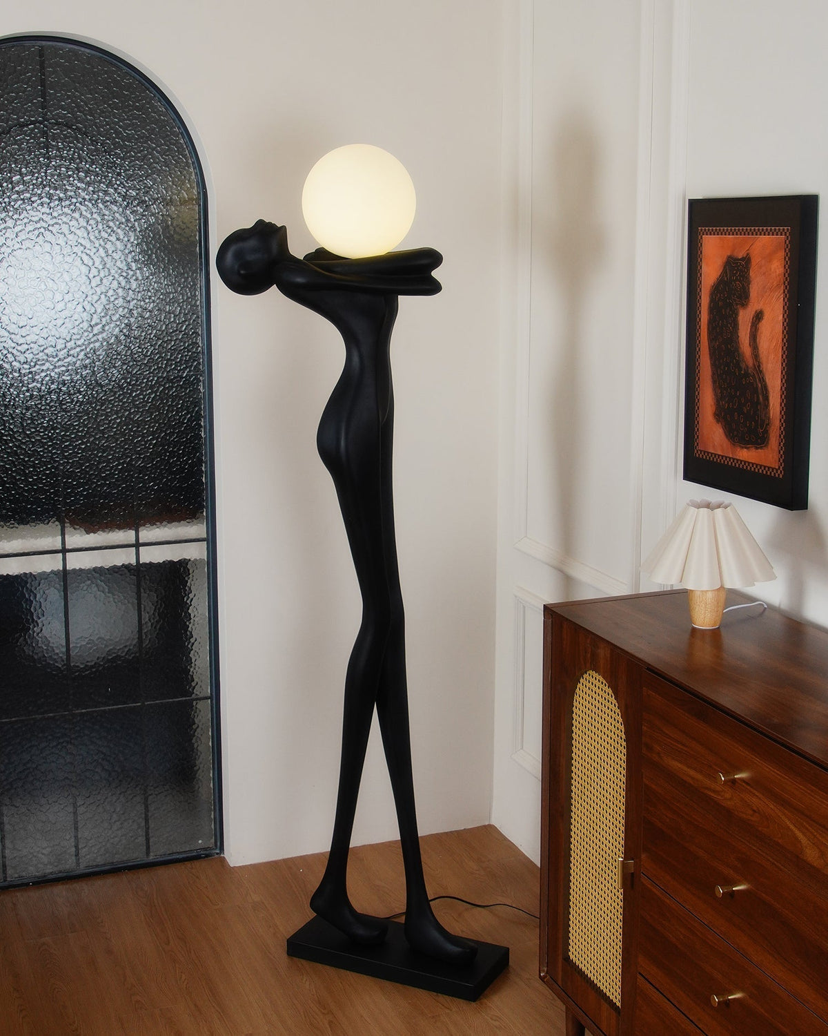 Ersolion Sculptural Fiberglass Floor Lamp