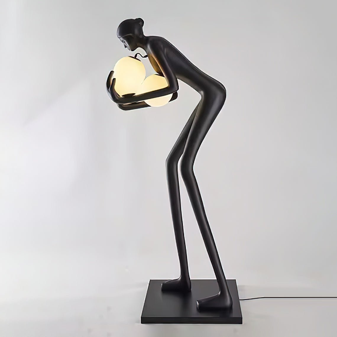 Nyxara Embracing Black Floor Lamp