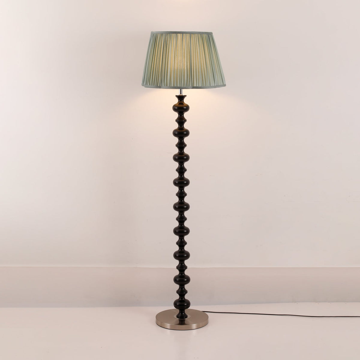 Rinivaine Wood Fabric Floor Lamp