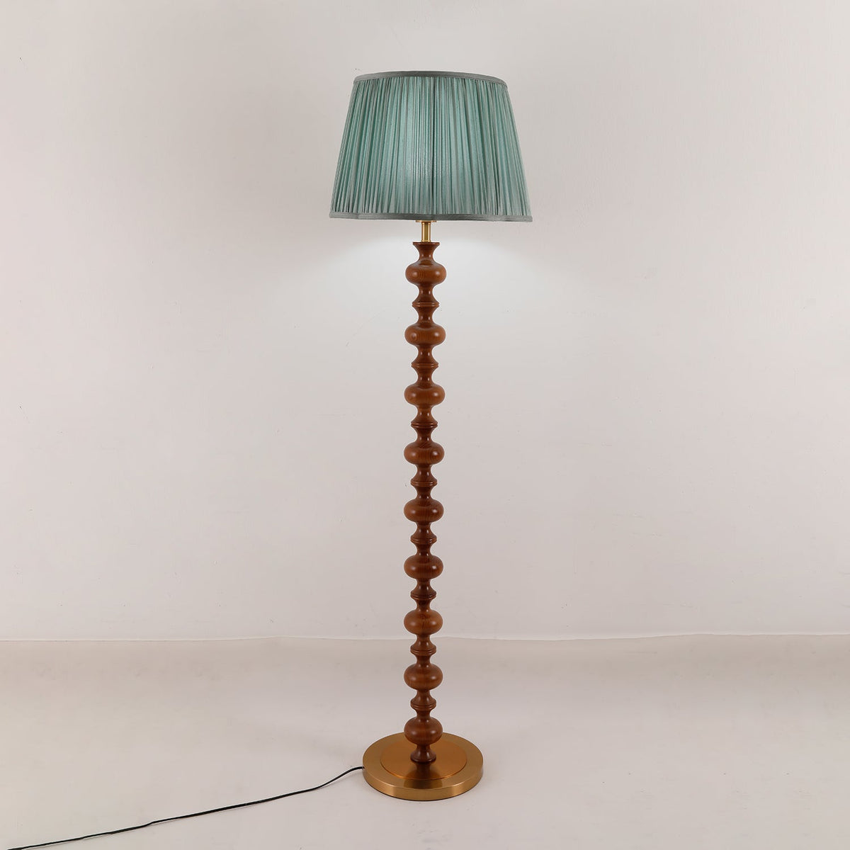 Rinivaine Wood Fabric Floor Lamp
