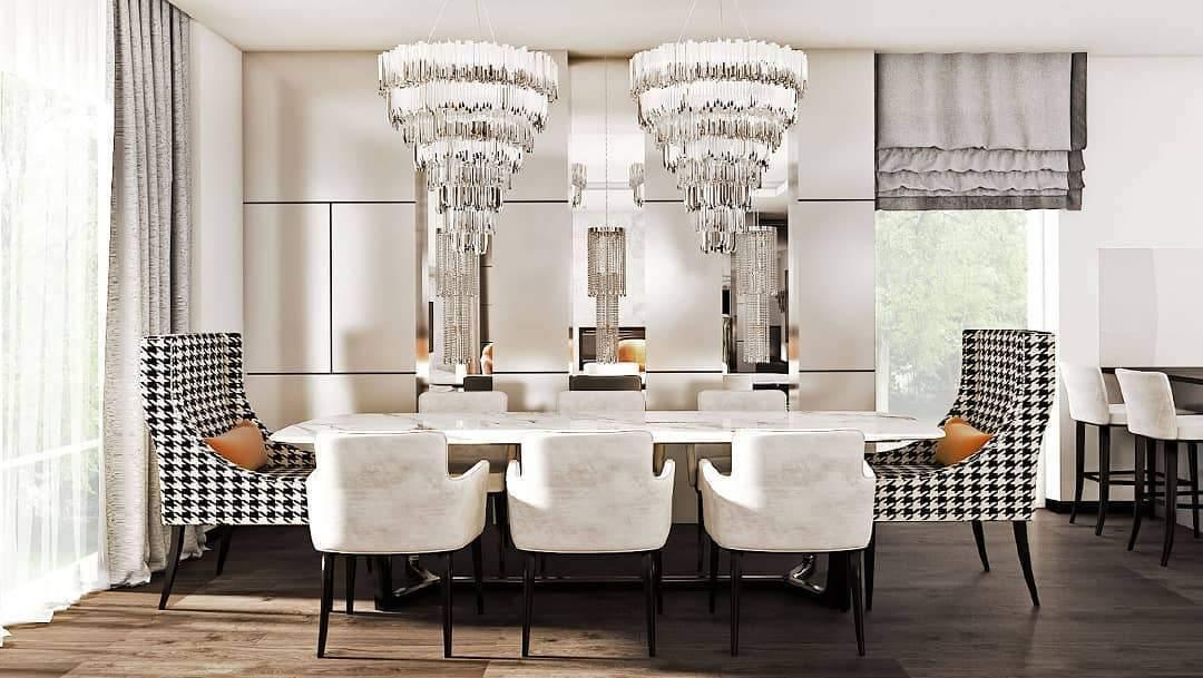 Avenu Chandelier Gold Crystal Golden