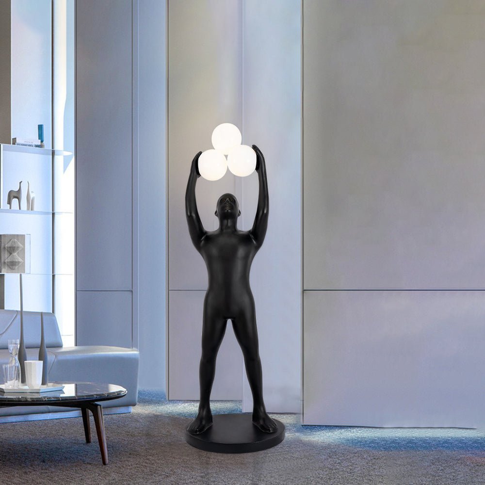 Athranis Uplifted Black Sculptural Floor Lamp