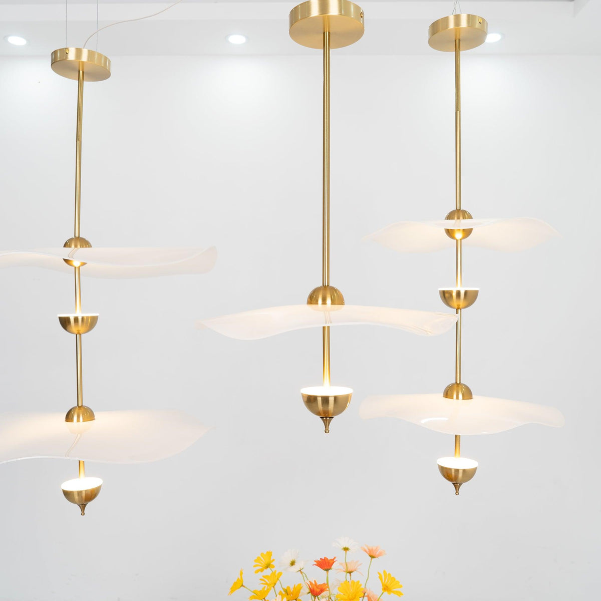 Lioraise Pendant Light Double Biscuit for Living Room
