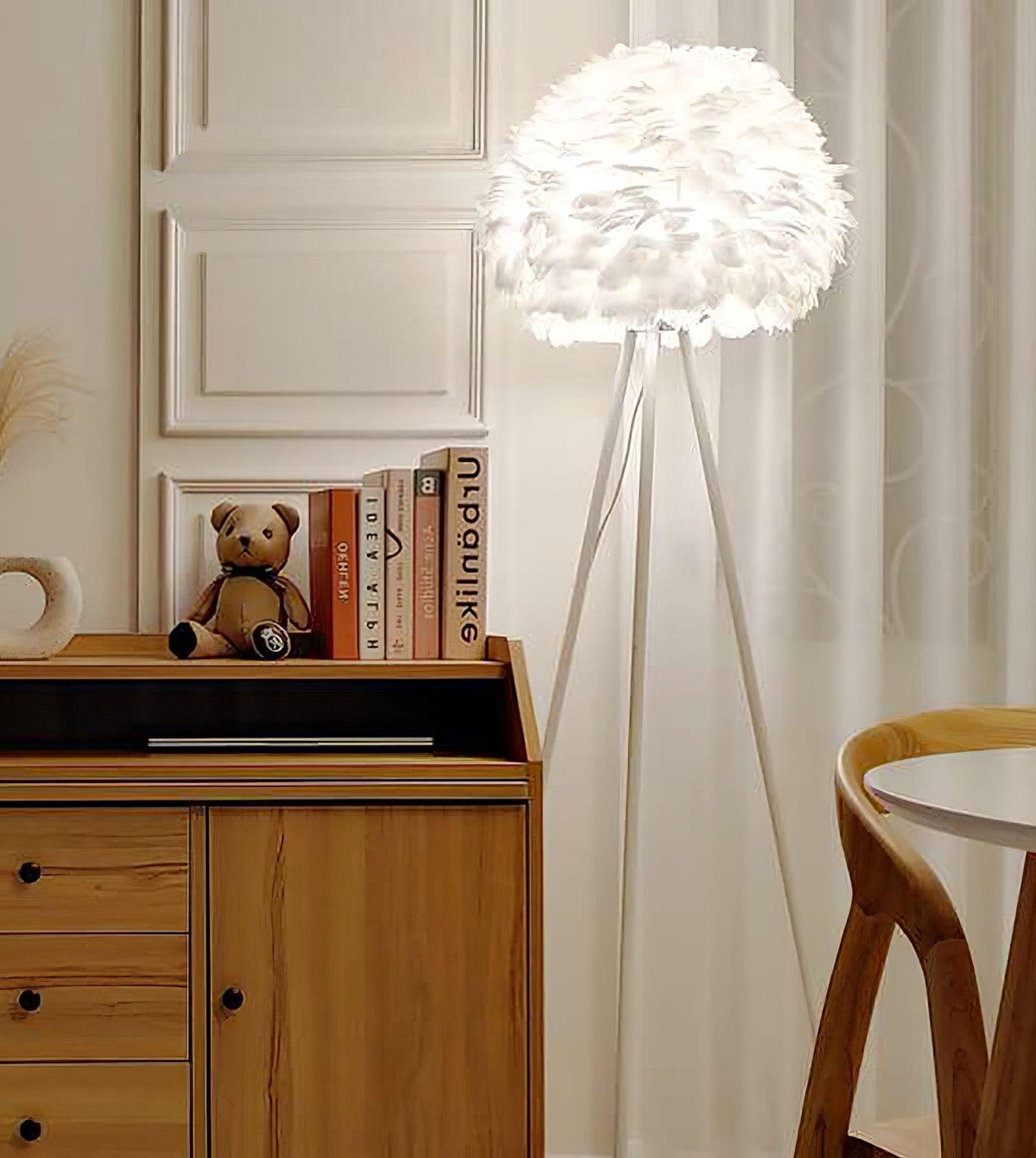 Ivthaar Organic Feather Floor Lamp
