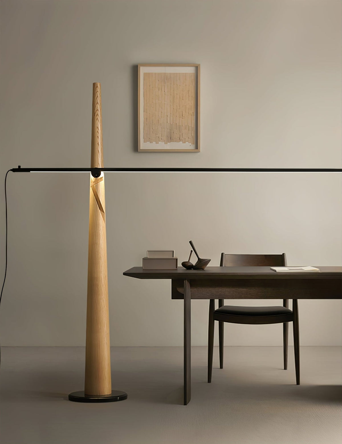 Ovelila Minimalist Wood Floor Lamp