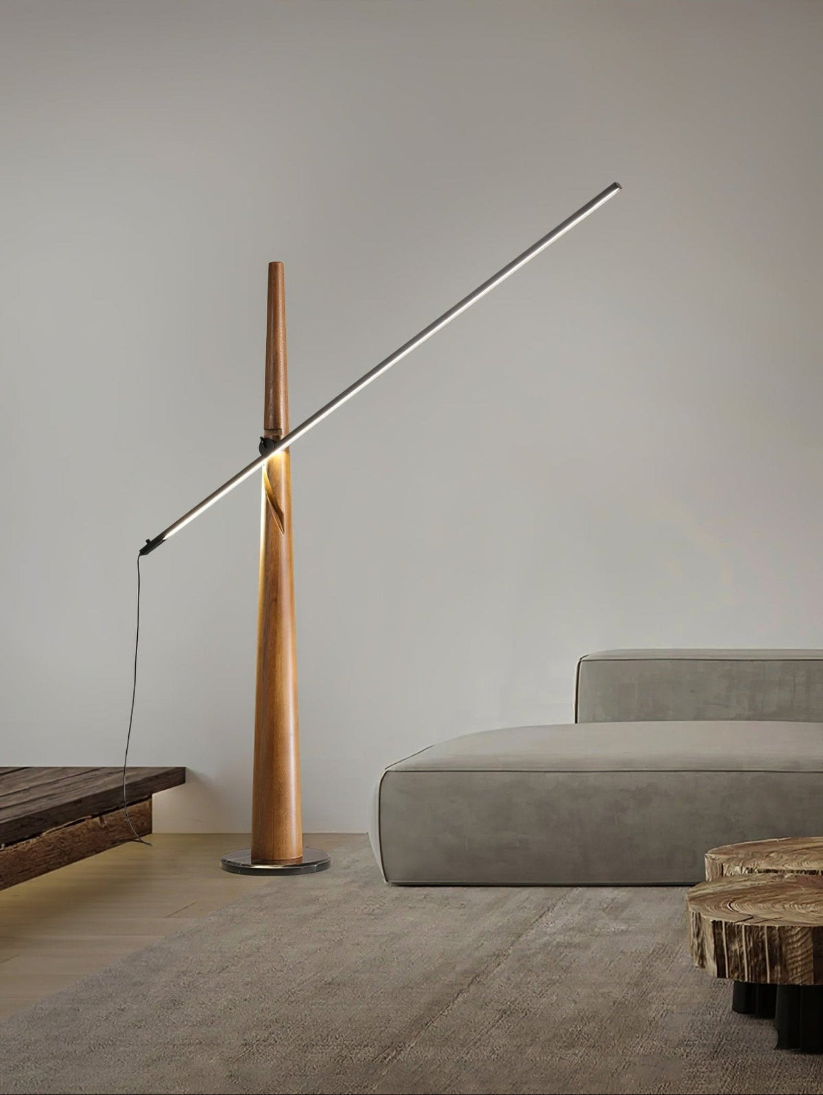 Ovelila Minimalist Wood Floor Lamp