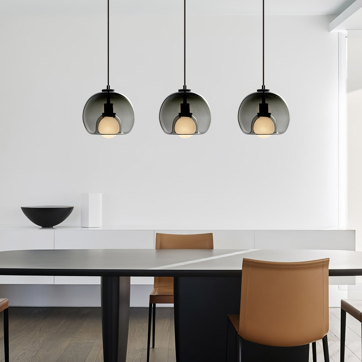 Neritha Glass Contemporary Pendant Light