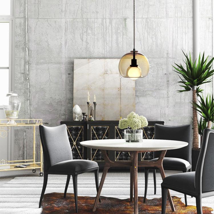 Neritha Glass Contemporary Pendant Light