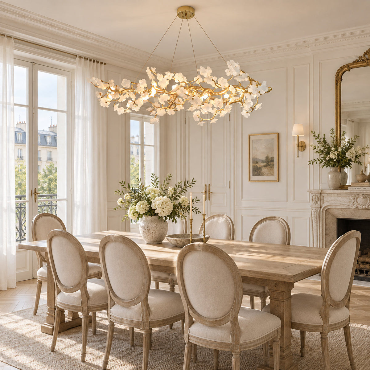 Farringstone Sculptural Blossom Linear Chandelier