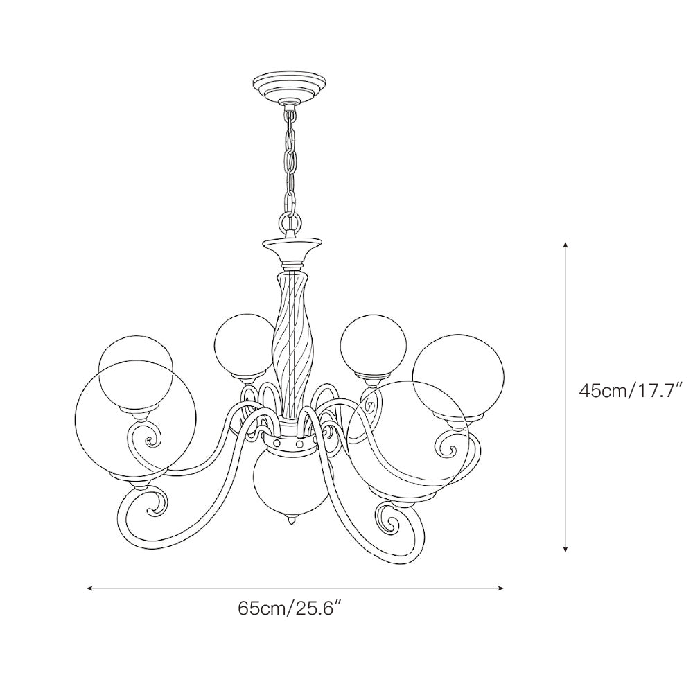 Jamae Glass Chandelier