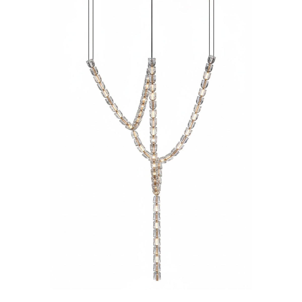 Nexus Gold Crystal Chandelier