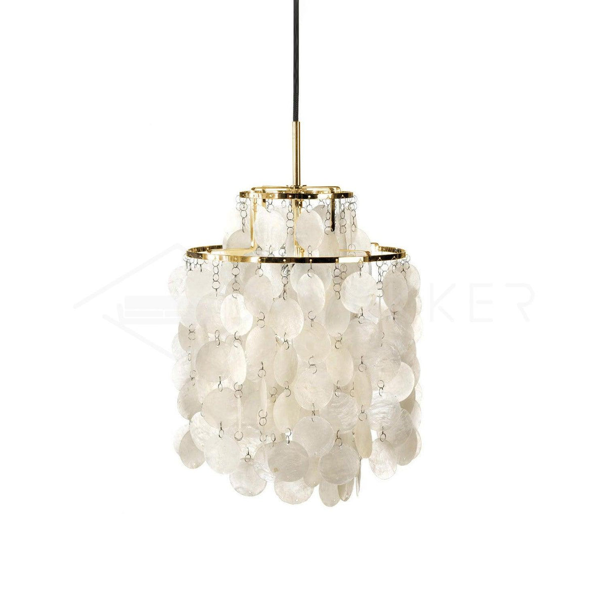 Rivena Pendant Lamp Round Shell Ring