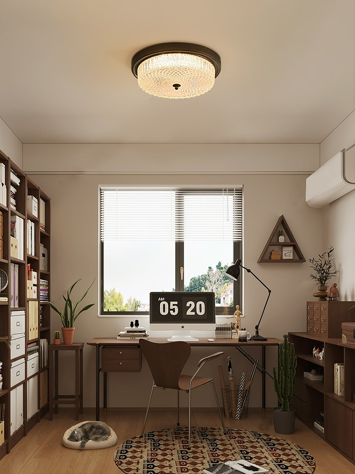Ilsolen Nordic Art Classic Glass Ceiling Lamp