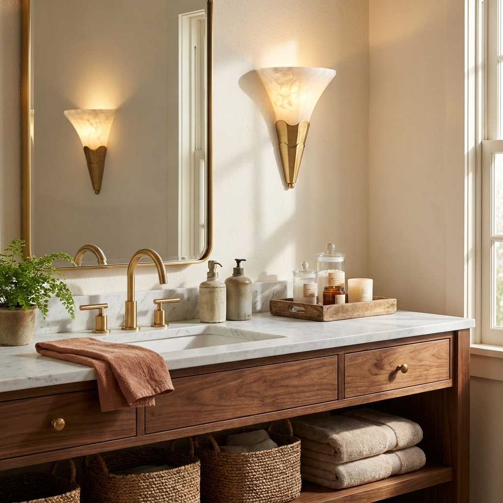 Lintonwick Alabaster Wall Sconce
