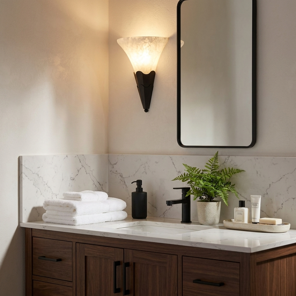 Lintonwick Alabaster Wall Sconce