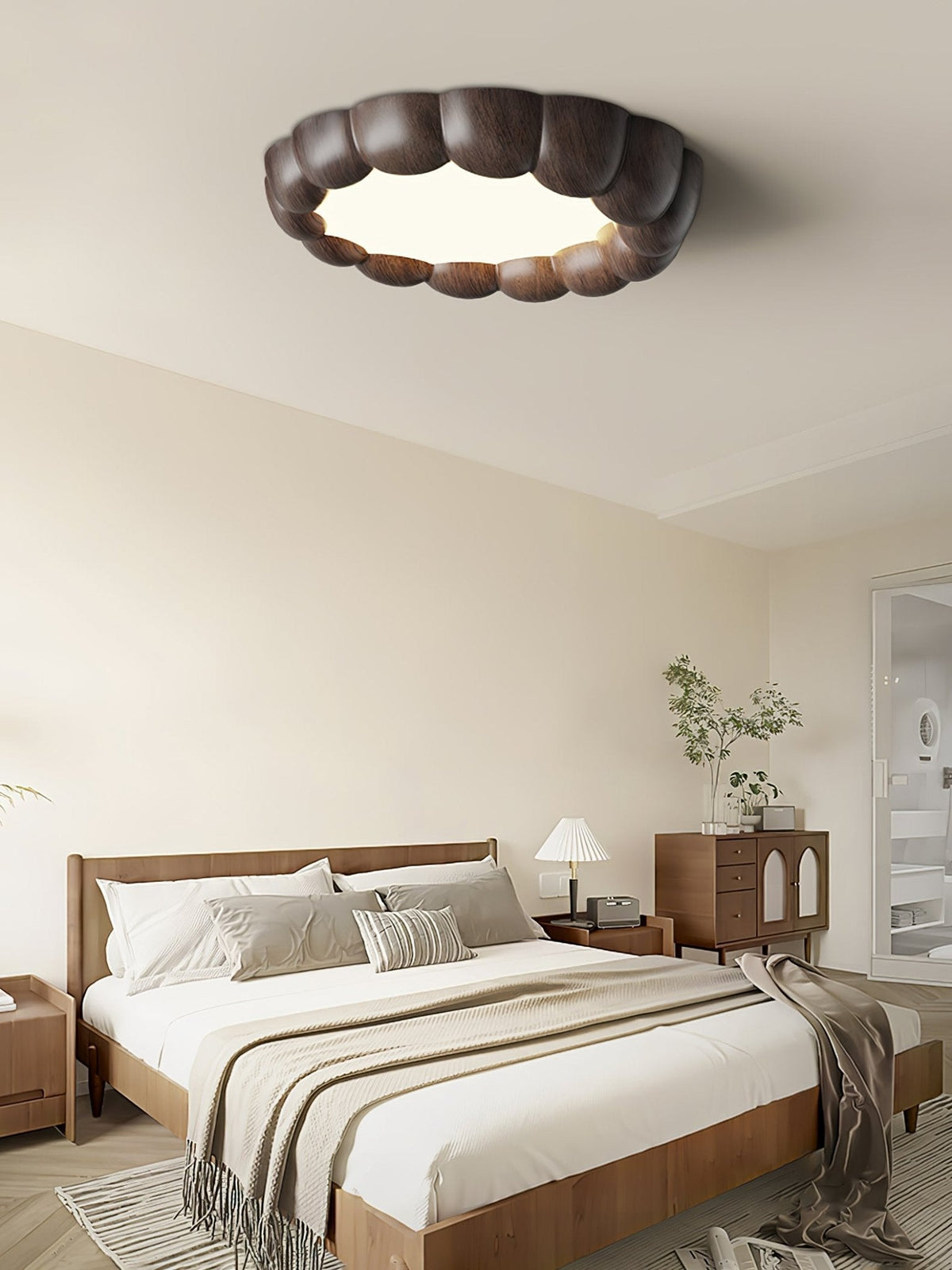 Eraeiel Traditional Elegance Ripple Ceiling Lamp