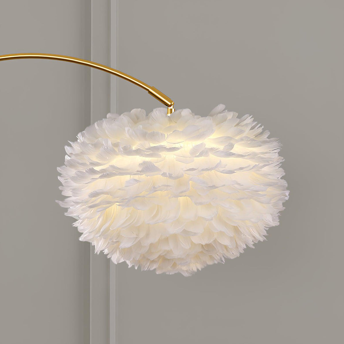 Navoic Marble Wood Floor Lamp