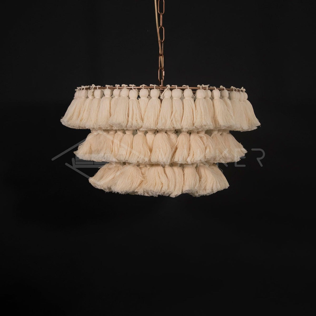 Arixo Chandelier Pink Bohemian Chic