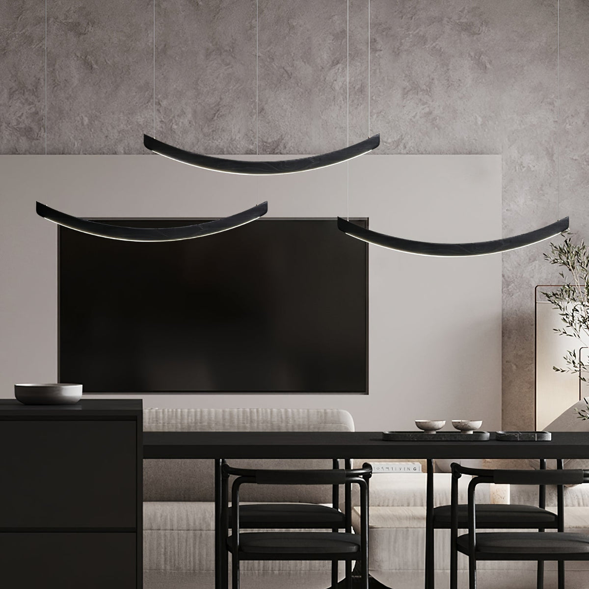Sororelle Crescent Pendant Lamp