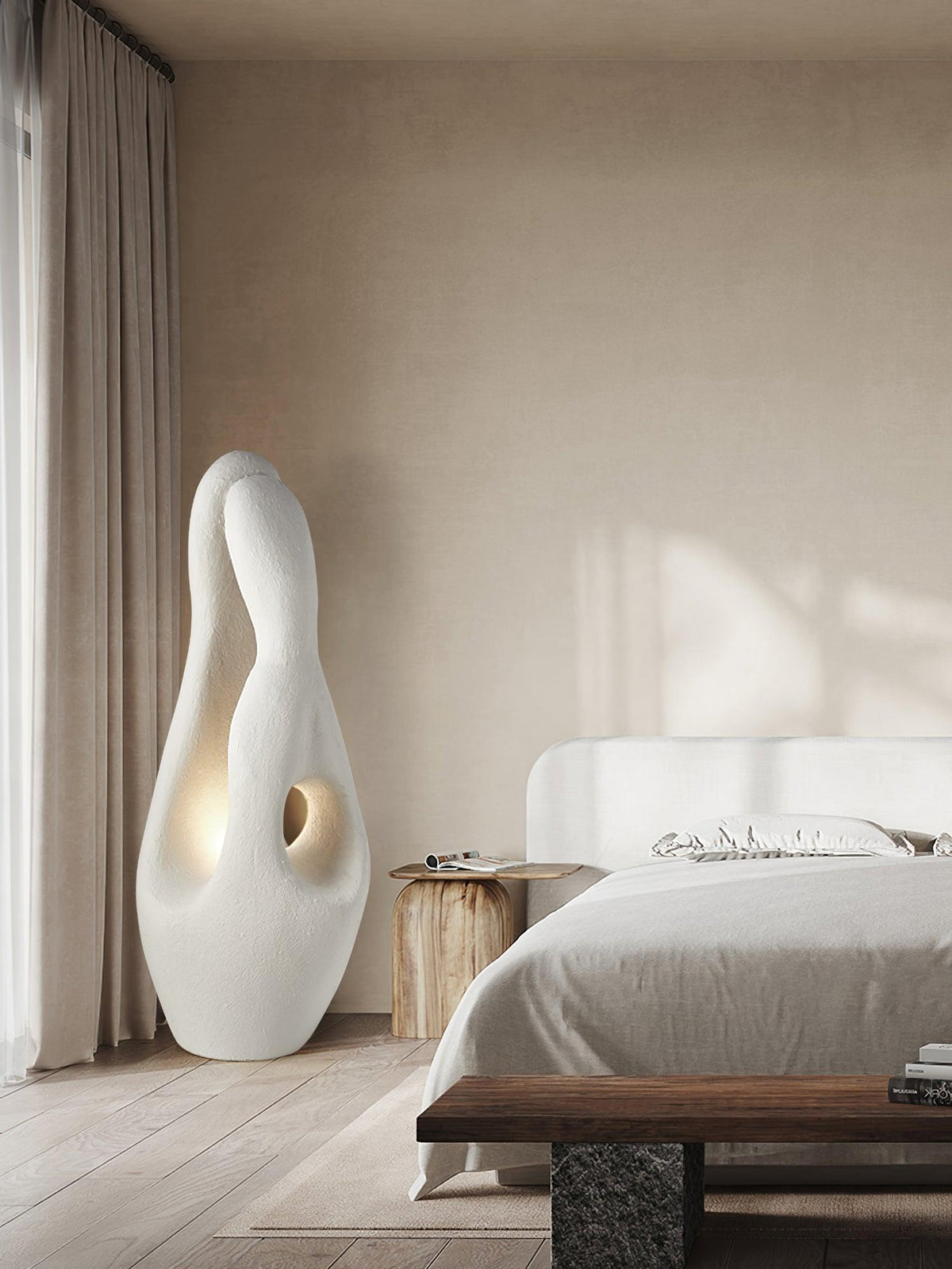 Luo Minimalist Polystyrene Floor Lamp