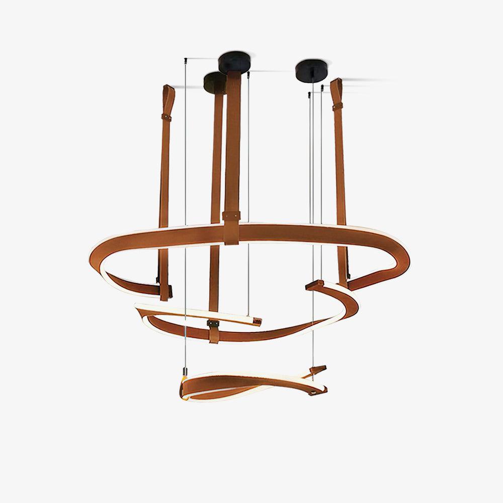Cesorora Curved Artificial Leather Chandelier