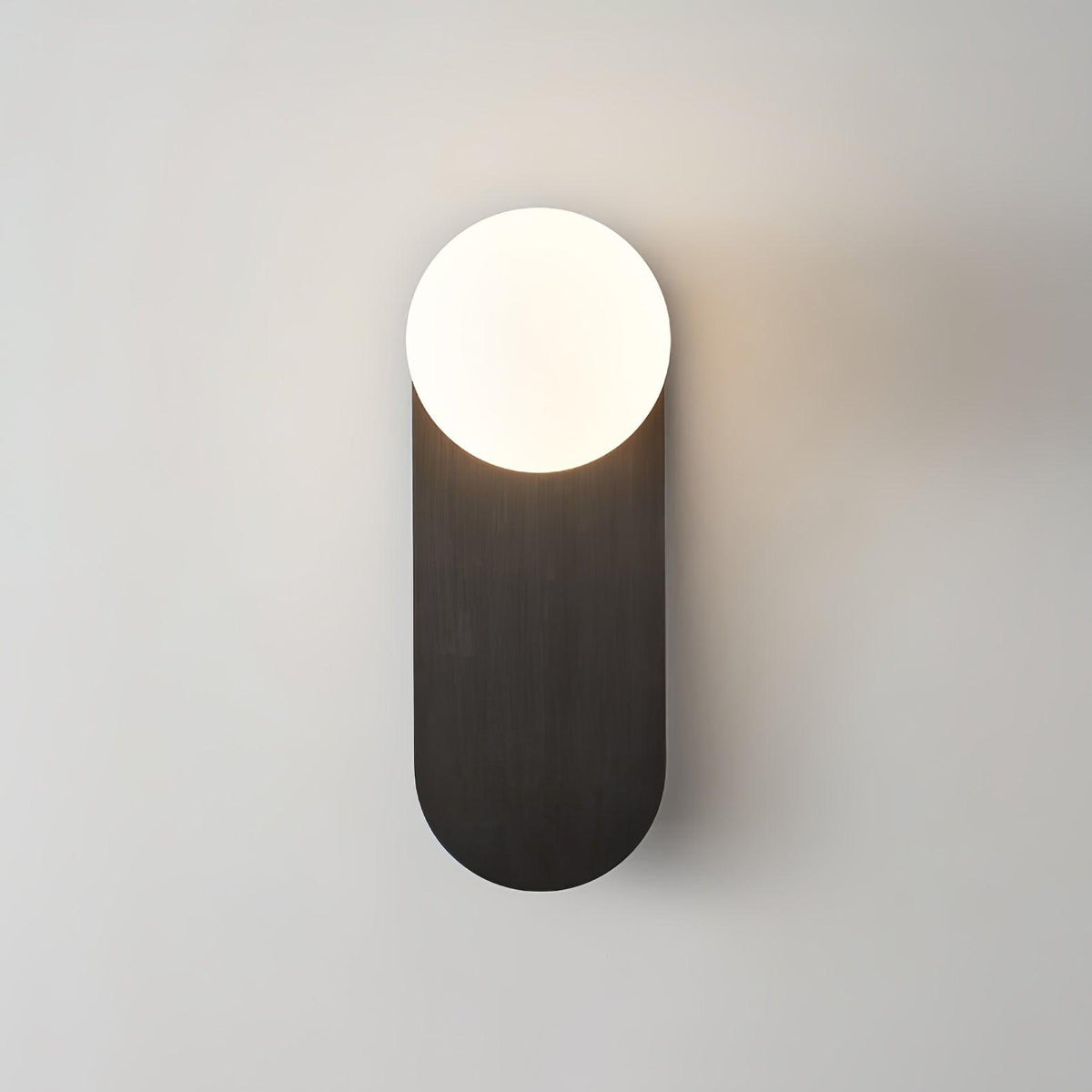 Eiralina Flat Base Globe Brass Glass Sconce Wall lamp