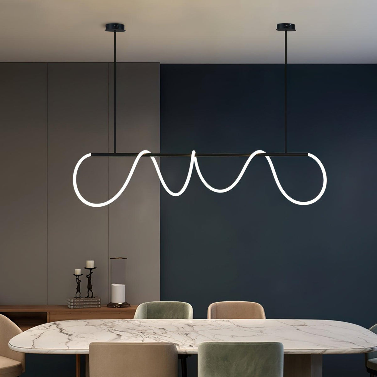 Vocor Chandelier Flexible Silicone Curve Modern Elegant